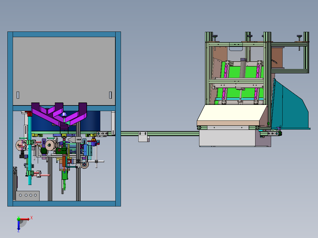 自动上纸吸尘上料机圆盘烫印机sw16可编辑俯视图