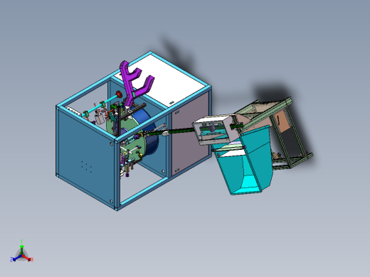 自动上纸吸尘上料机圆盘烫印机sw16可编辑正等轴测缩略图