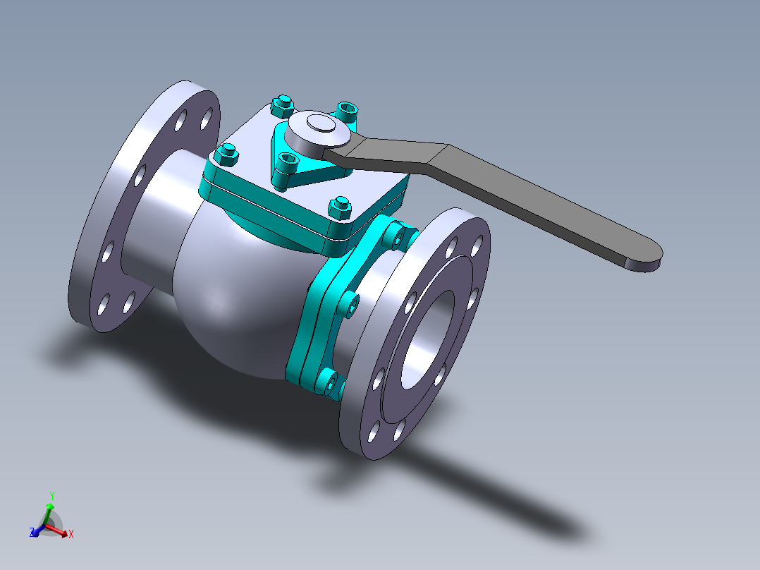 法兰连接球阀80