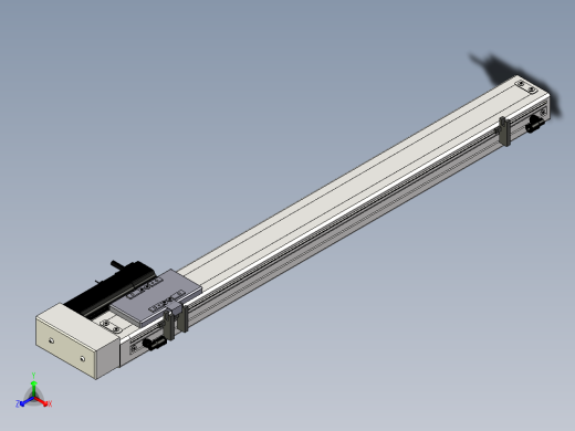 Toyo东佑达直线模组-ECH6-600-BR+煞車-M5正等轴测缩略图