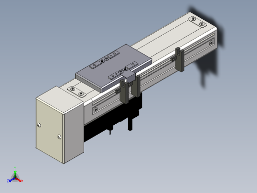 Toyo东佑达直线模组-ETH6-100-BM+煞車-M5正等轴测缩略图