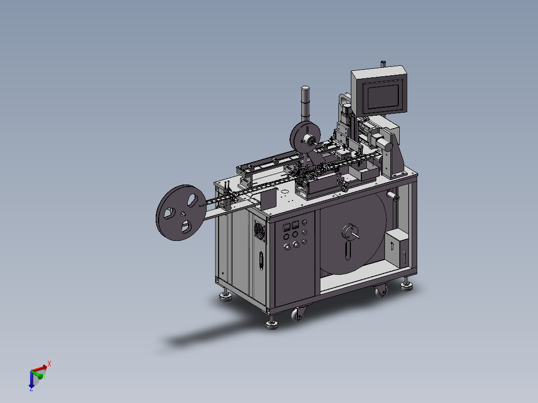 B13_手机屏蔽盖平面度检测编带包装设备