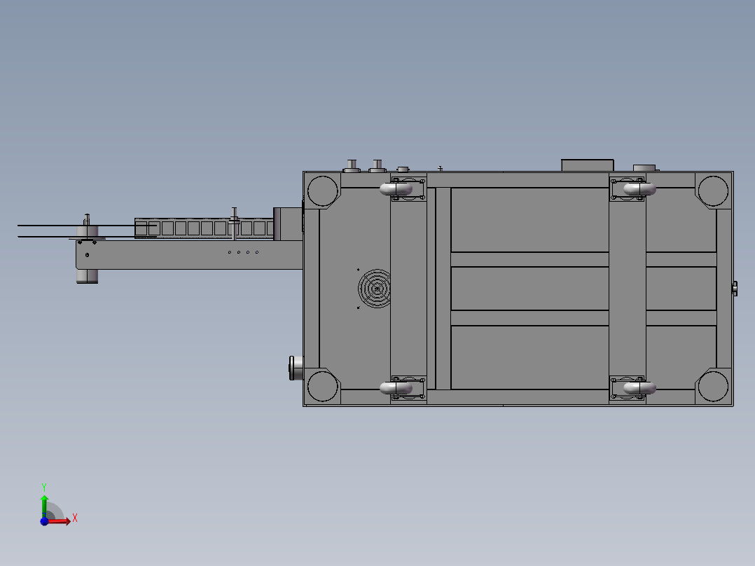 B13_手机屏蔽盖平面度检测编带包装设备前视图