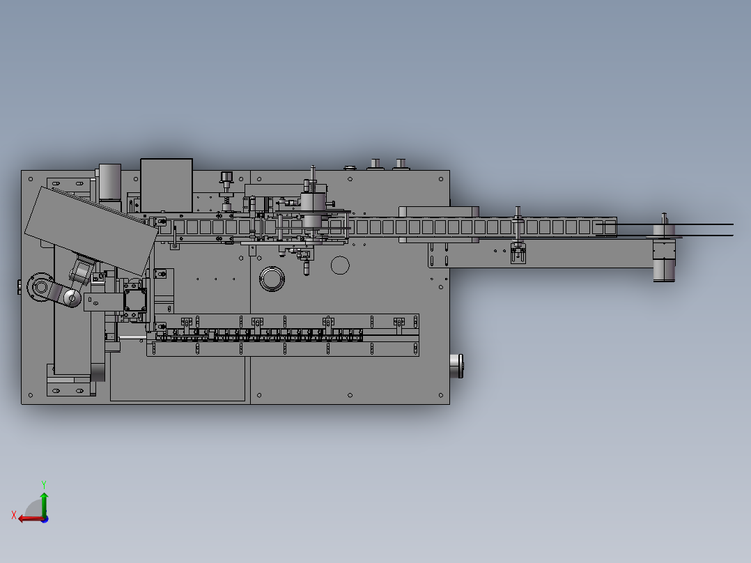 B13_手机屏蔽盖平面度检测编带包装设备后视图