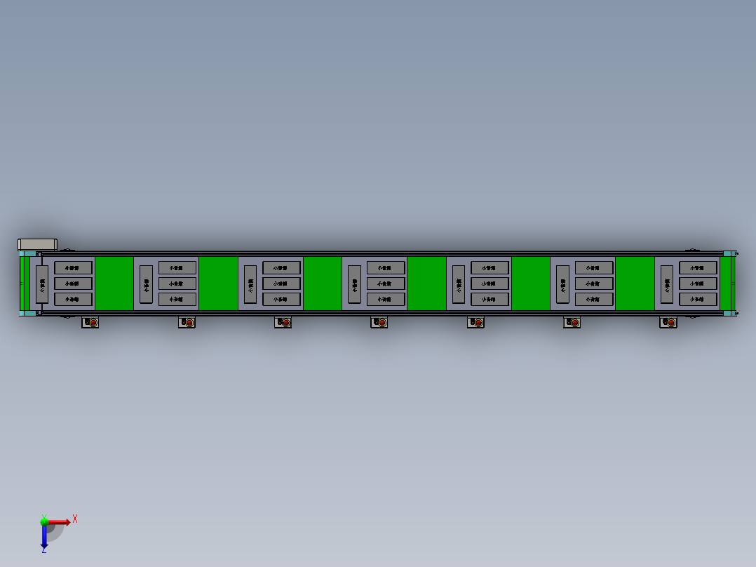 B78-皮带线3D俯视图