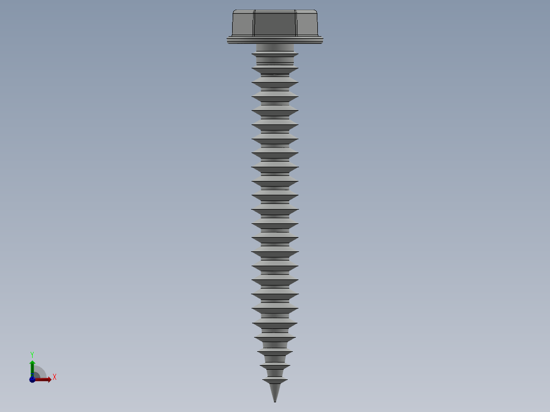 紧固件-Hex Head Screw-01主视图