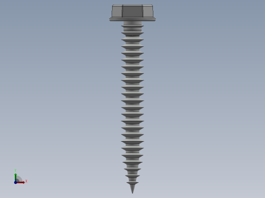 紧固件-Hex Head Screw-01前视缩略图