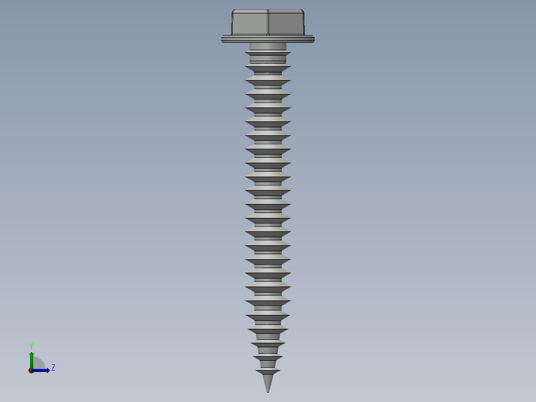 紧固件-Hex Head Screw-01左视图