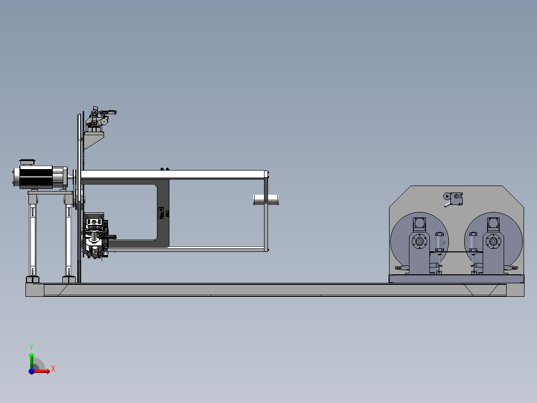 铝合金电缆绞合设备前视图