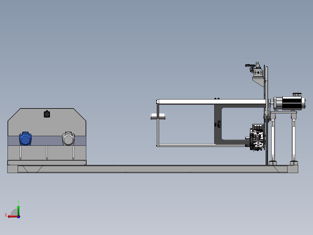 铝合金电缆绞合设备后视图