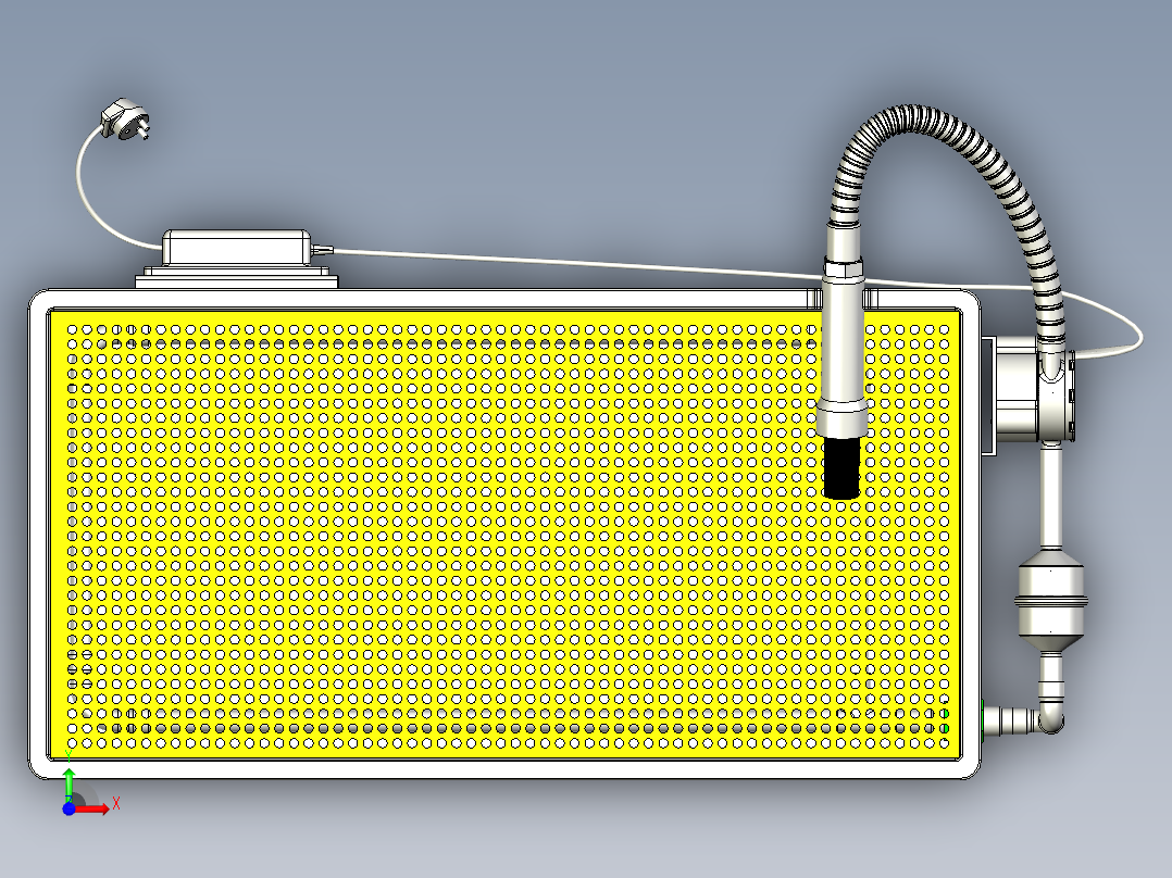 清洗纸盒前视图