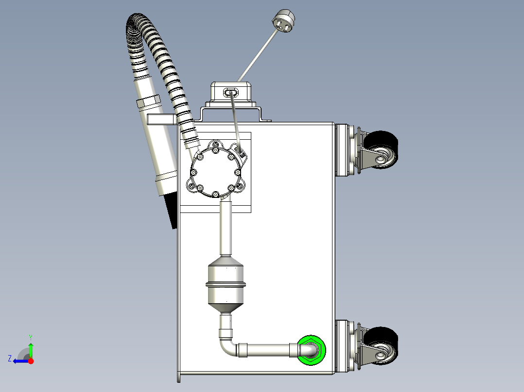 清洗纸盒右视图