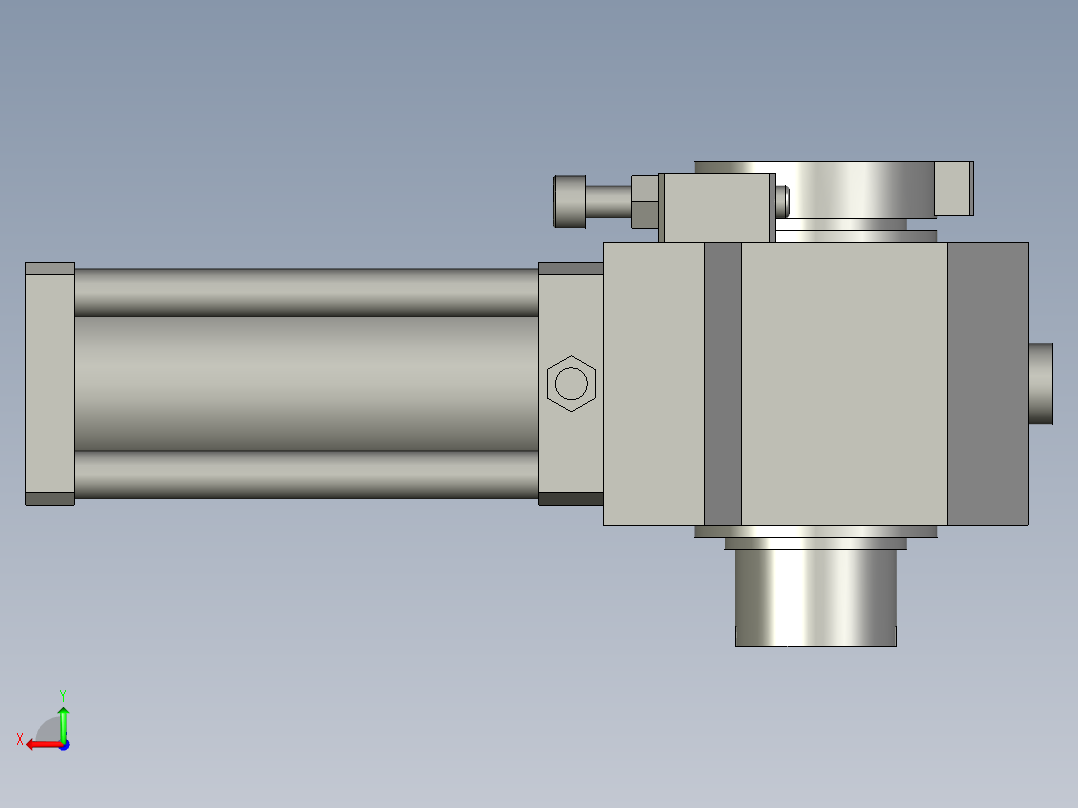 旋转气爪PRC40H-90后视图