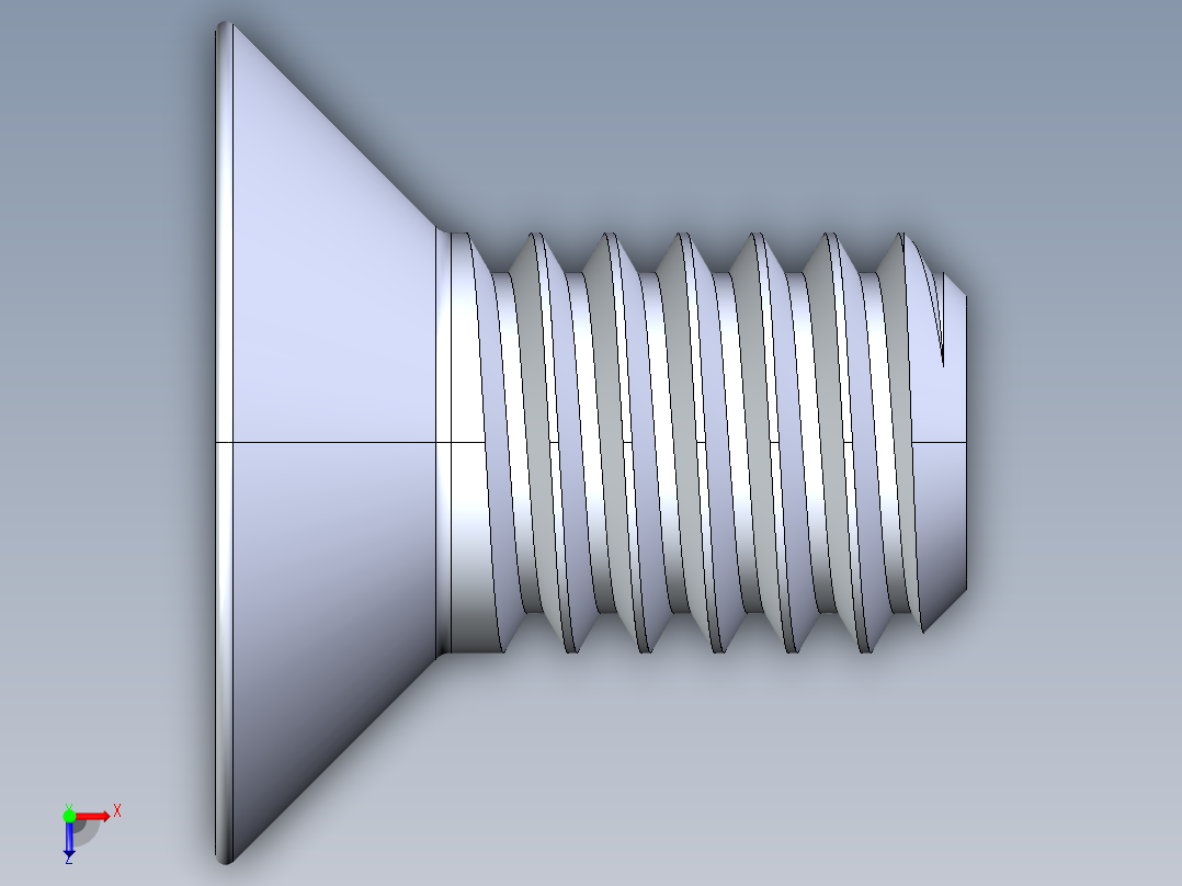 制沉头螺钉-M4_Counter_sunk_5.IGS俯视图