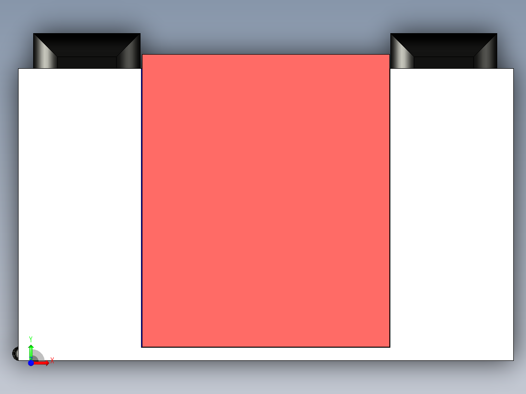 办公桌设计前视图
