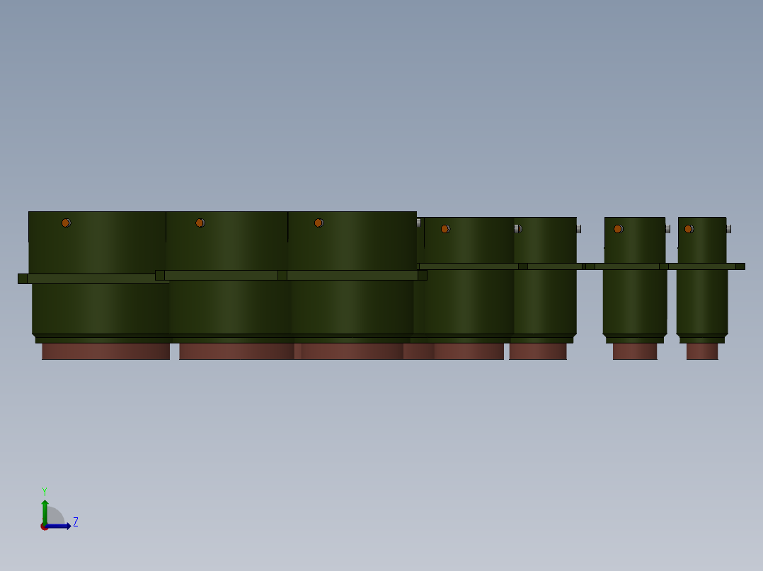 连接器，舱壁安装，尺寸08至24左视图