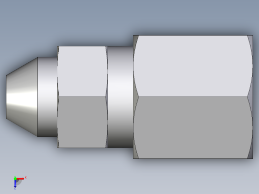 卡套式工业通用硬管接头EO_Weld_connector_AS06ZS71俯视缩略图