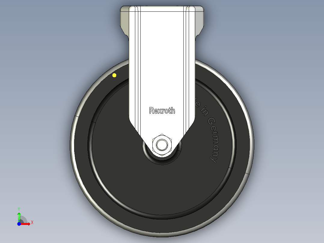 型材-KJN 531229 125MM WHEEL前视图