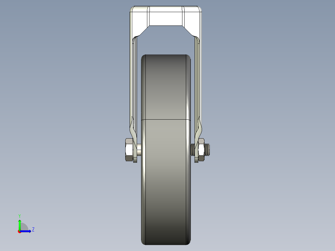型材-KJN 531229 125MM WHEEL左视图