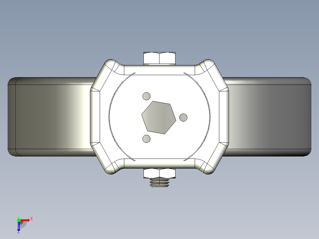 型材-KJN 531229 125MM WHEEL俯视图