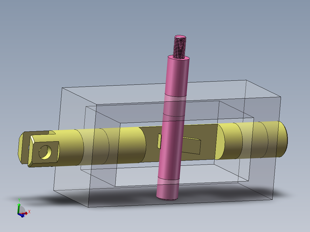 圆柱斜面升降结构