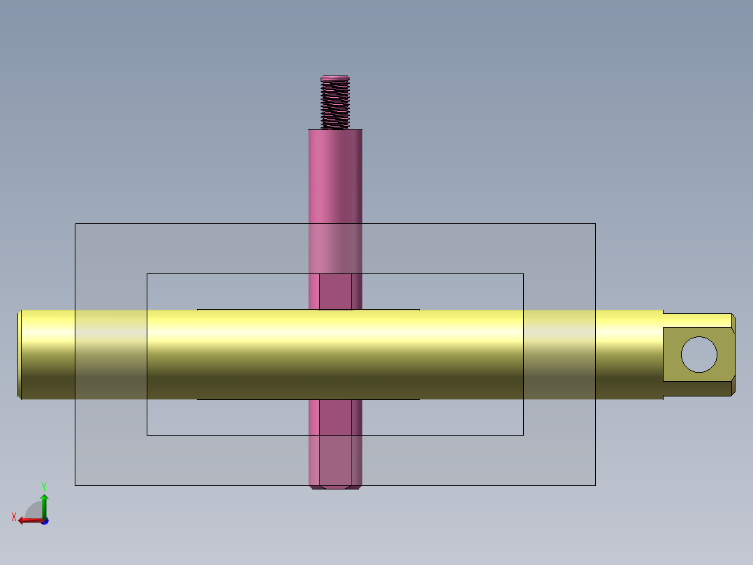 圆柱斜面升降结构后视图