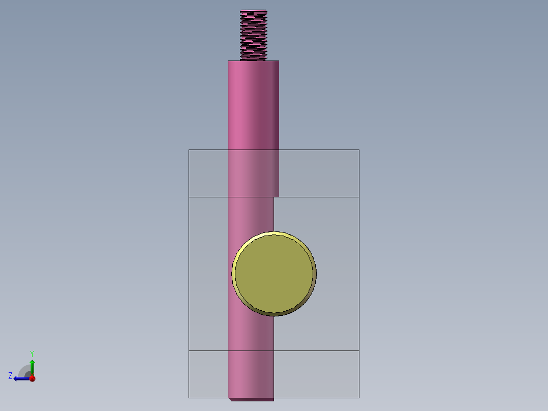 圆柱斜面升降结构右视图