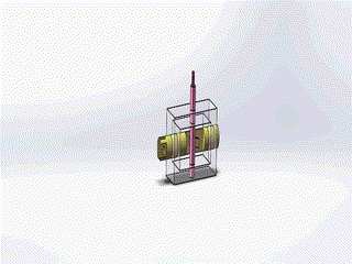 圆柱斜面升降结构