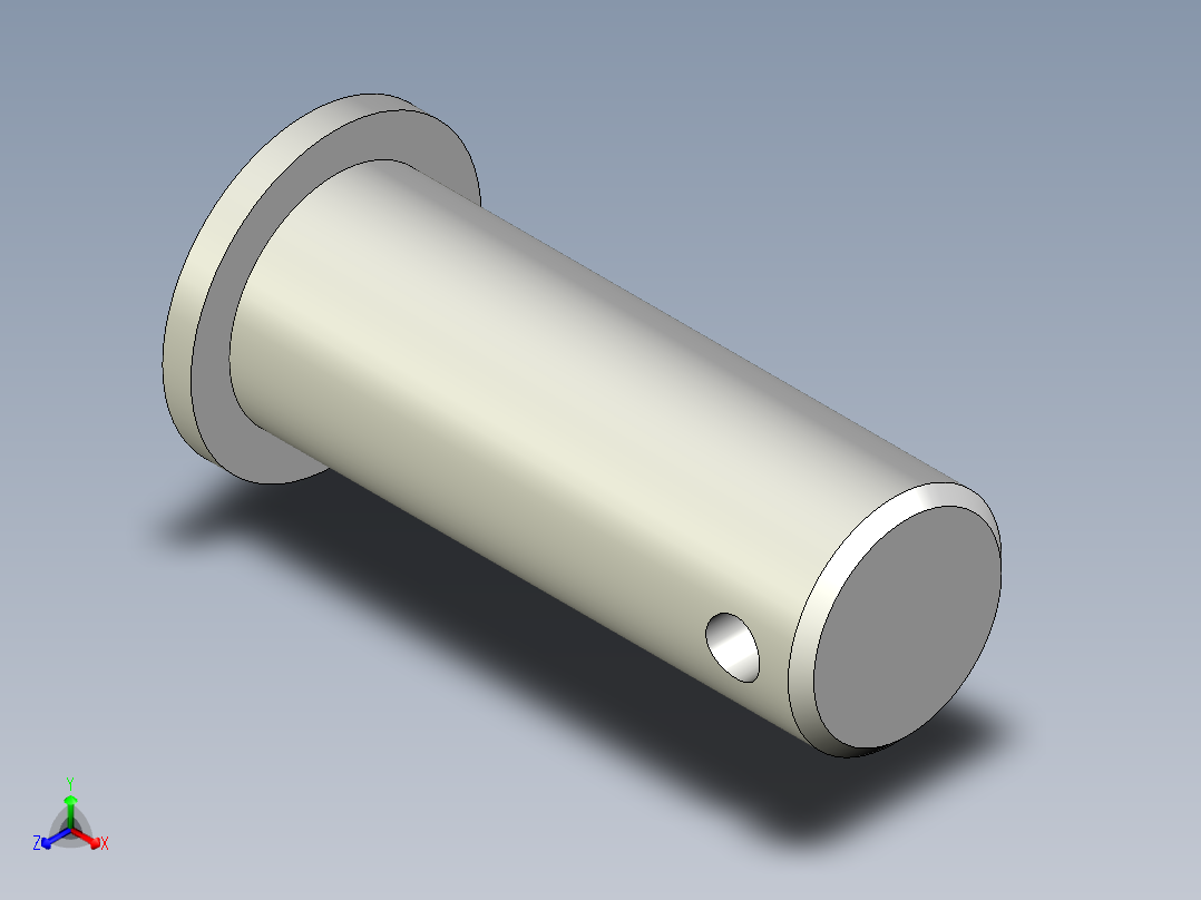 連結梢(不銹鋼)34.,54.-3D多系列多零件图纸模型主视图