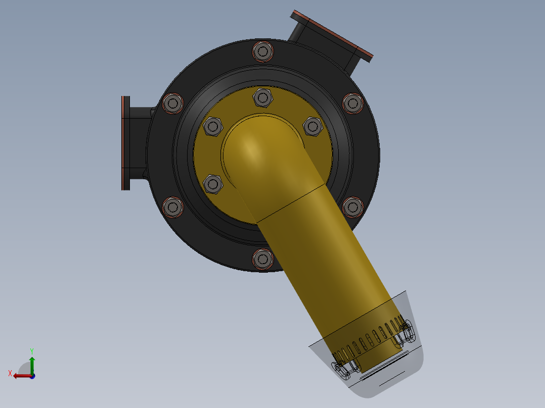 帕辛格涡轮增压器后视图