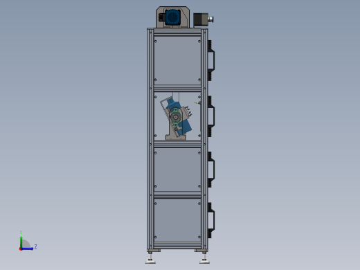 双层结构摇匀机（sw16可编辑+工程图+BOM）左视缩略图