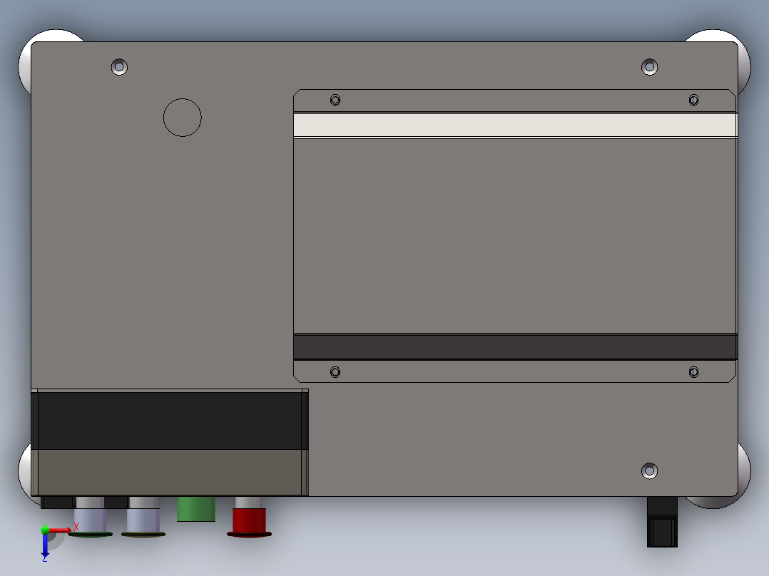 双层结构摇匀机（sw16可编辑+工程图+BOM）俯视图