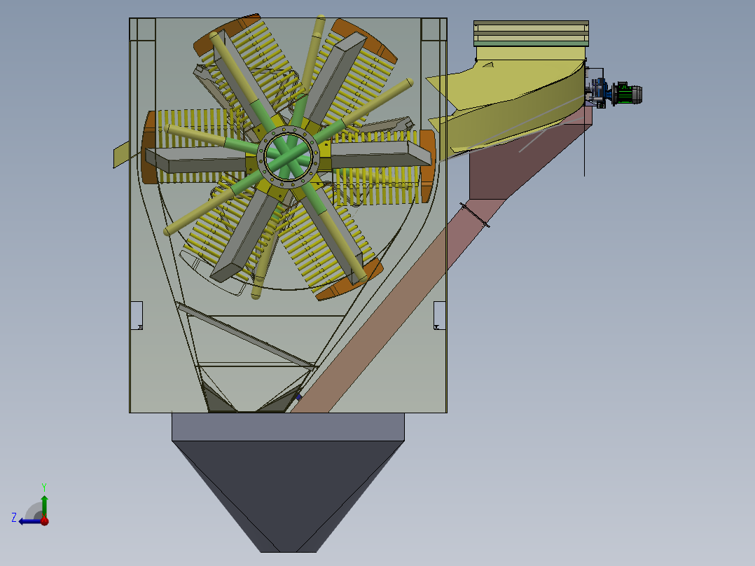甜菜清洗机sw20可编辑右视图