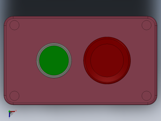 启动+急停按钮盒俯视缩略图