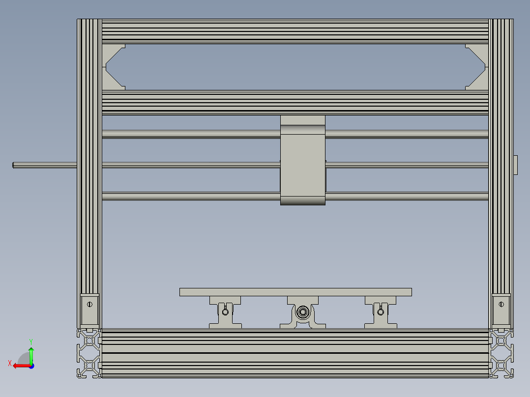Arduino控制的小型数控机床后视图