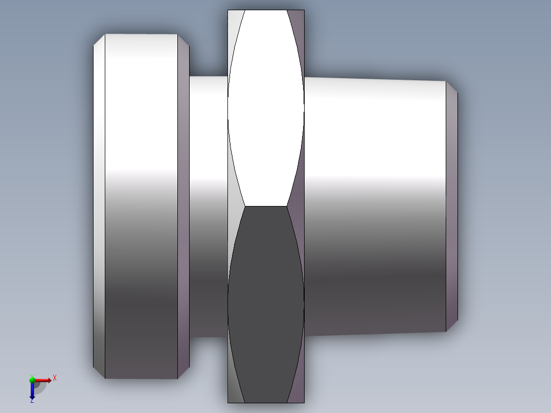 英制锥管螺纹直接头、1CT-36-12SP非标俯视图