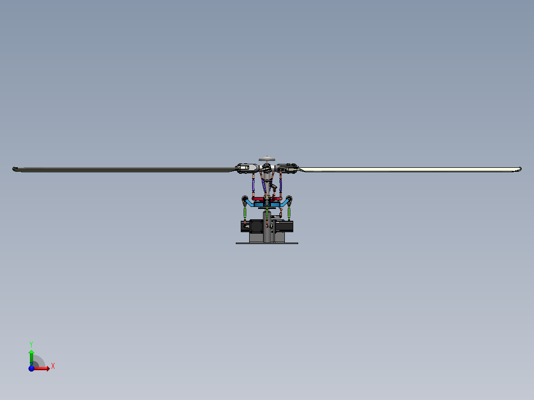 直升机(40)前视图