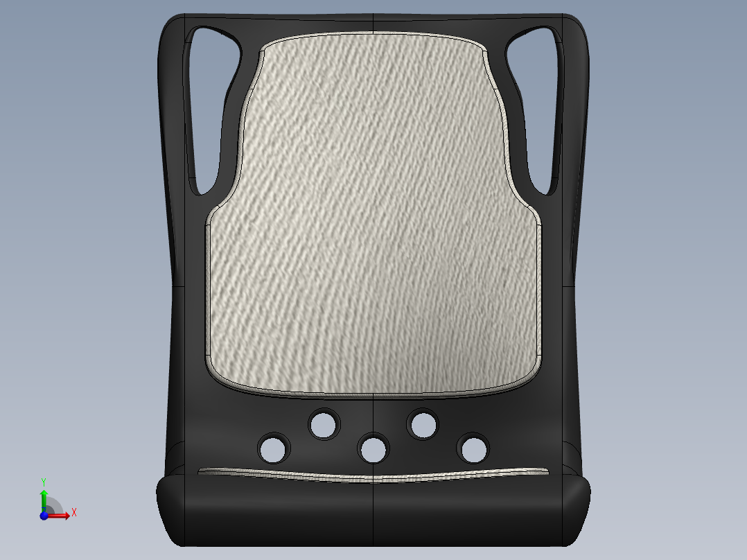 汽车座椅前视图