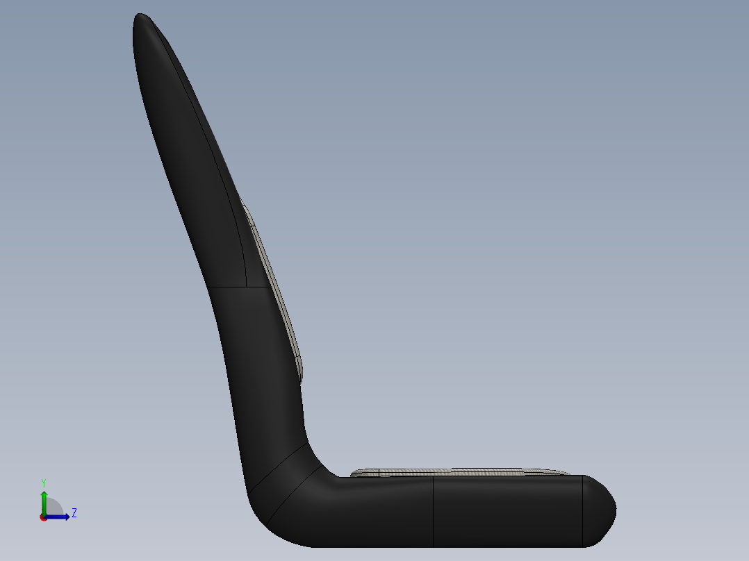 汽车座椅左视图