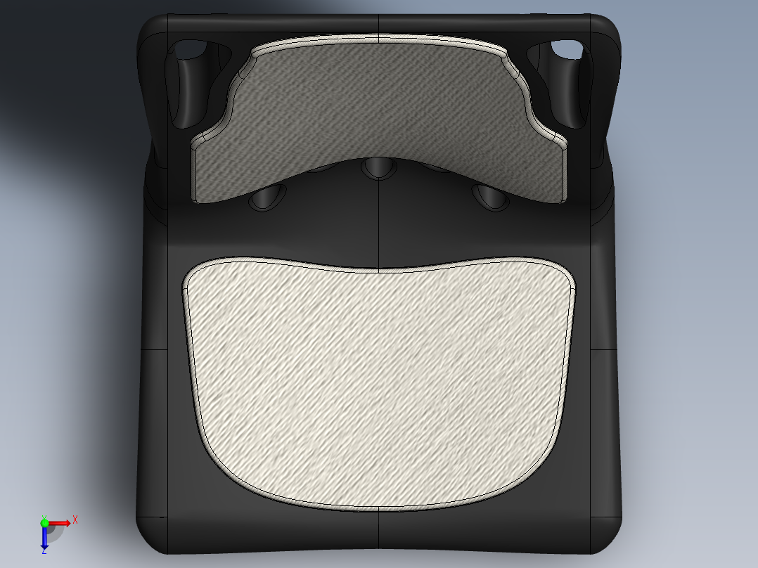 汽车座椅俯视图