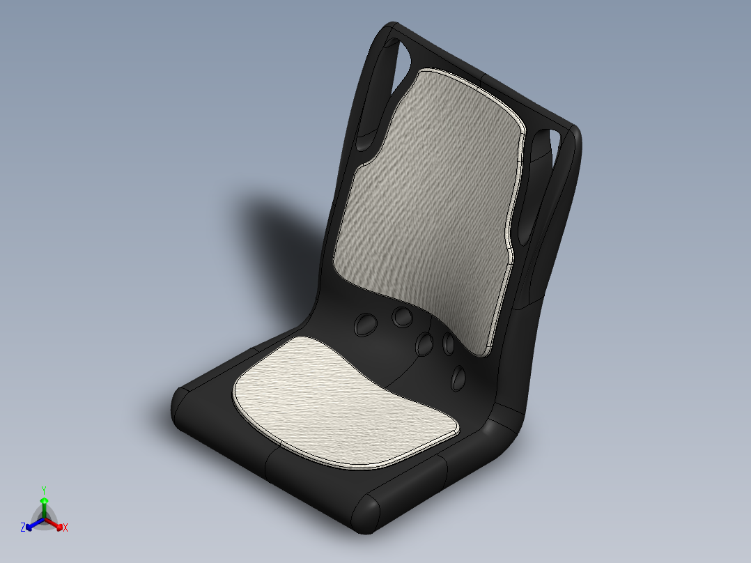 汽车座椅正等轴测图