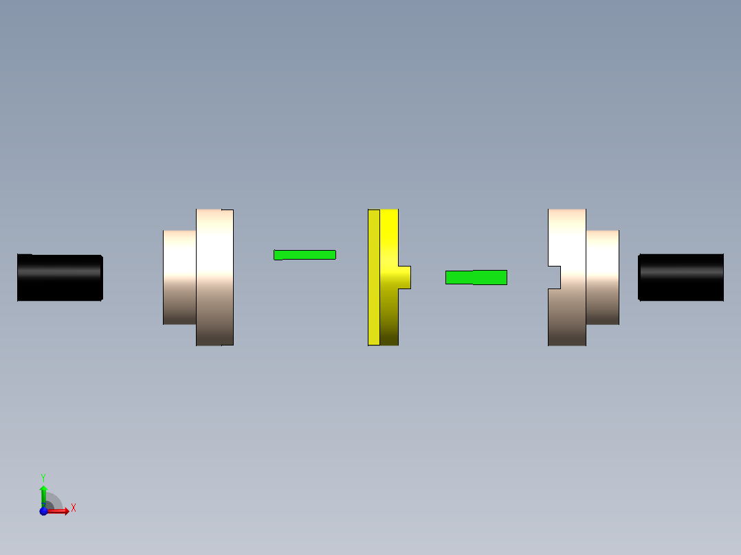 如何在 Solidworks 中制作 Oldhams Coupling 所有零件和装配体完整视频前视图