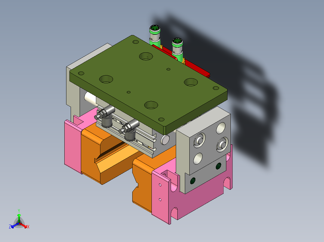 活塞杆夹紧总成