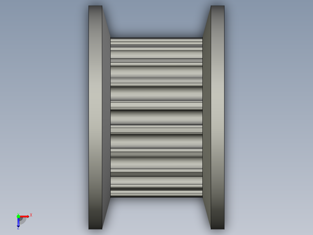 2GT型A形圆孔同步带轮TPAC20GT2060-A-H4俯视图