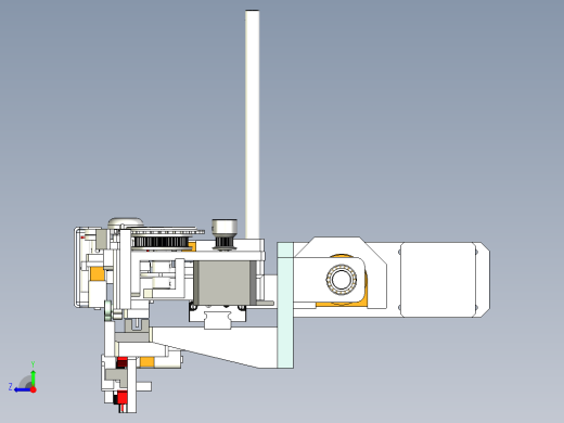 拔叉式伺服上料机设计右视缩略图