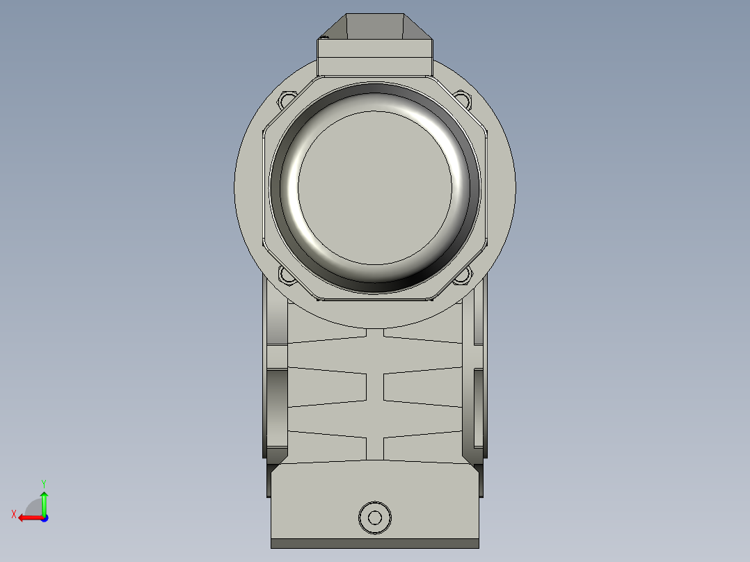 NMRV110-150型蜗轮蜗杆减速机NMRV15080112B5B3YE2-22-4P-A后视图