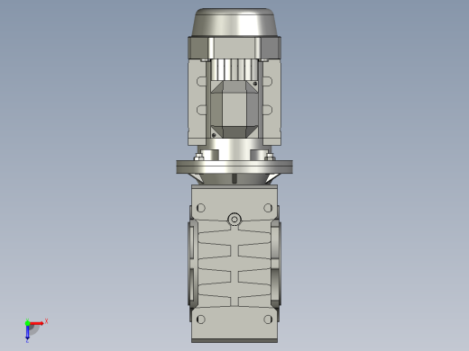 NMRV110-150型蜗轮蜗杆减速机NMRV15080112B5B3YE2-22-4P-A俯视缩略图