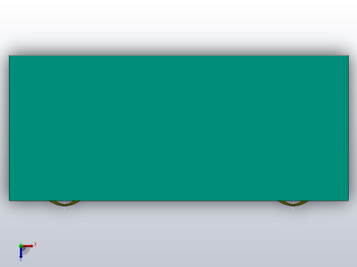 带3个抽屉的两列桌子俯视缩略图