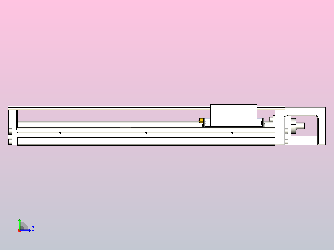 KK60-300A1-F0C模组 标准A1滑座 KK60-A1-F0C 替换上银左视图
