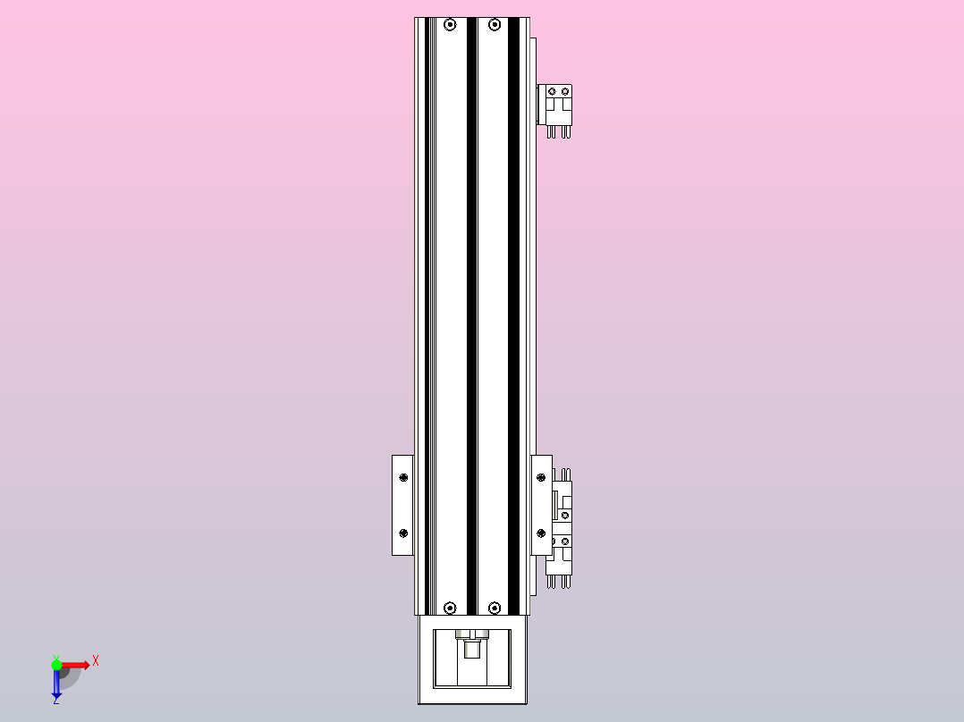 KK60-300A1-F0C模组 标准A1滑座 KK60-A1-F0C 替换上银俯视图